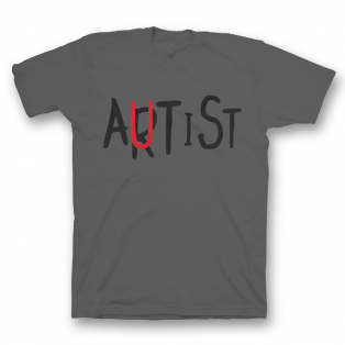 Прикольная футболка с надписью "Autist"